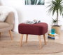 Atelier Del Sofa Puf Rojo Claret